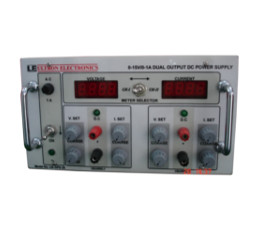 0-15V/0-1A dual output DC power supply